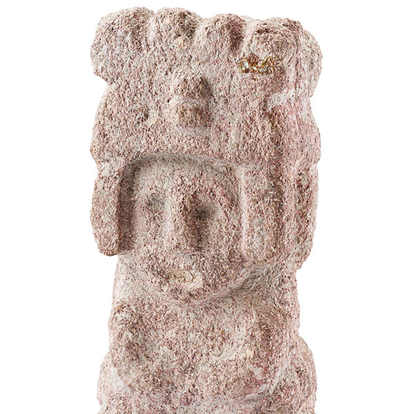 Steinfigur Maisgöttin, Azteken, Mexiko, 19. Jh., Slg. Ziegenbein, Inventarnummer III/0302, Foto: Axel Killian