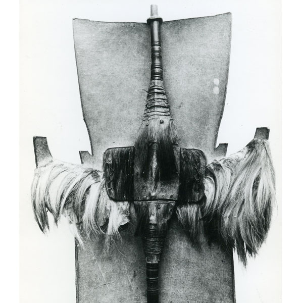 Schild, Indonesien, 19. Jh., Slg. Boehm, Westtimor, Inventarnummer IV/2970, Foto um 1970, Archiv MNM