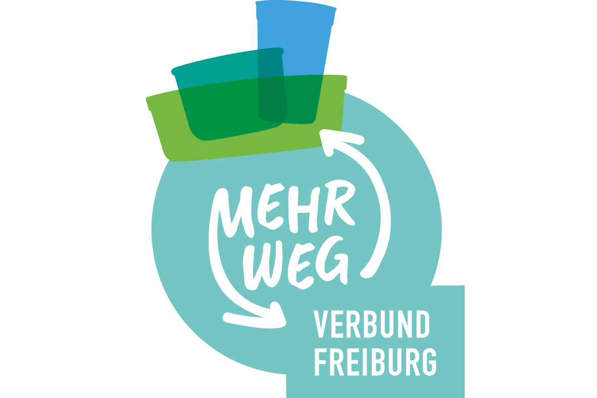 Logo Mehrwegverbund: "Mehrweg. Gibt's hier mit Dir!"
