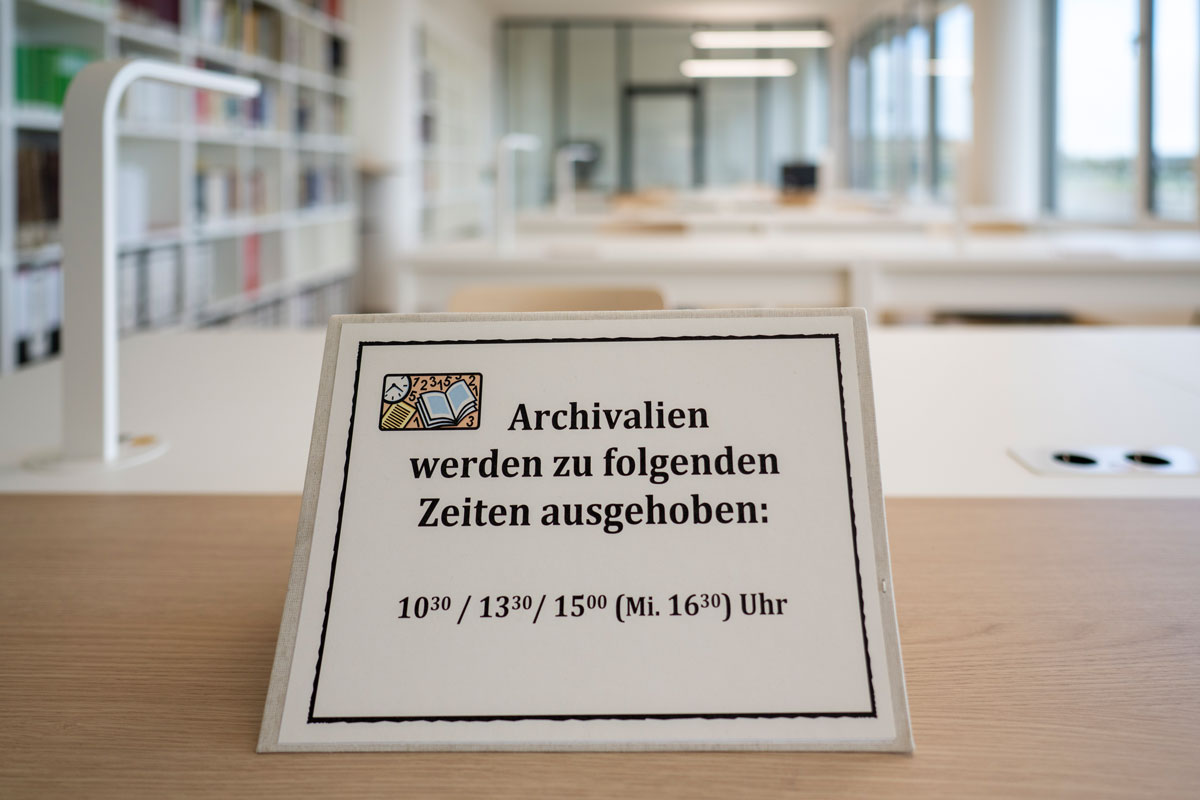 Ausgabezeiten der Archivalien